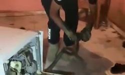 Bulaşık Makinesinden 2 Metrelik Yılan Çıktı!