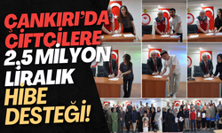 Çankırı’da Çiftçilere 2,5 Milyon Liralık Hibe Desteği!
