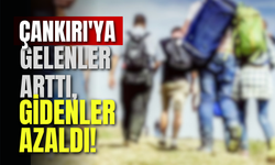 Çankırı'ya Gelenler Arttı, Gidenler Azaldı!