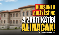 Kurşunlu Adliyesi’ne 4 Zabıt Kâtibi Alınacak!