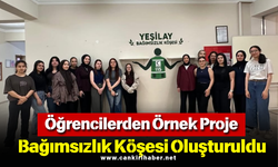 Öğrencilerden Örnek Proje: Bağımsızlık Köşesi Oluşturuldu