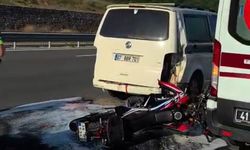 Panelvana Çarpan Motosiklet Sürücüsü Hayatını Kaybetti!