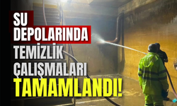 Su Depolarında Temizlik Çalışmaları Tamamlandı!