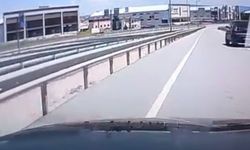 Trafikte Tehlikeli Anlar! Geri Geri Giden Araç Kamerada