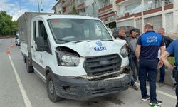 Zabıta Aracıyla Çarpışmada 1 Kişi Yaralandı