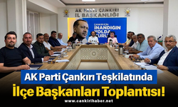 AK Parti Çankırı Teşkilatında İlçe Başkanları Toplantısı!
