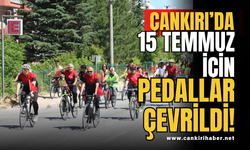 Çankırı’da 15 Temmuz İçin Pedallar Çevrildi!