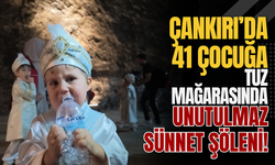 Çankırı’da 41 Çocuğa Tuz Mağarasında Unutulmaz Sünnet Şöleni!