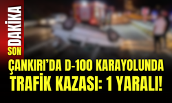 Çankırı’da D-100 Karayolunda Trafik Kazası: 1 Yaralı!