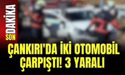 Çankırı'da İki Otomobil Çarpıştı! 3 Yaralı