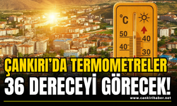 Çankırı’da Termometreler 36 Dereceyi Görecek!