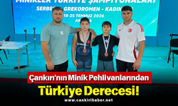 Çankırı'nın Minik Pehlivanlarından Türkiye Derecesi!