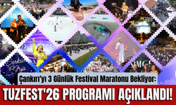 Çankırı'yı 3 Günlük Festival Maratonu Bekliyor: TUZFEST'26 Programı Açıklandı!