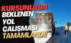 Kurşunlu'da Beklenen Yol Çalışması Tamamlandı!