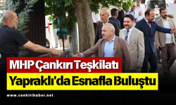 MHP Çankırı Teşkilatı Yapraklı'da Esnafla Buluştu