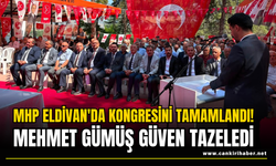 MHP Eldivan'da Kongresini Tamamlandı! Mehmet Gümüş Güven Tazeledi