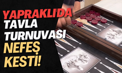 Yapraklı'da Tavla Turnuvası Nefes Kesti!