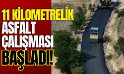 11 Kilometrelik Asfalt Çalışması Başladı!