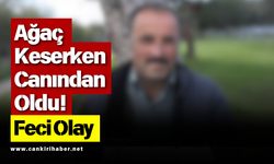 Ağaç Keserken Canından Oldu! Feci Olay