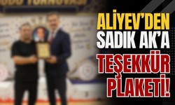Aliyev’den Sadık Ak’a Teşekkür Plaketi!