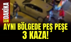 Aynı Bölgede Peş Peşe 3 Kaza!