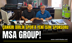 Çankırı Birlik Spor’a Yeni İsim Sponsoru: MSA Group!