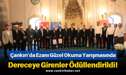 Çankırı’da Ezanı Güzel Okuma Yarışmasında Dereceye Girenler Ödüllendirildi!