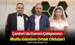 Çankırı’da Kurum Çalışanının Mutlu Gününe Ortak Oldular!