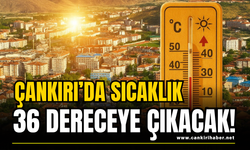Çankırı’da Sıcaklık 36 Dereceye Çıkacak!