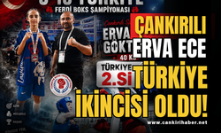 Çankırılı Erva Ece Türkiye İkincisi Oldu!