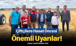 Çiftçilere Hasat Öncesi Önemli Uyarılar!