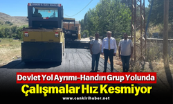 Devlet Yol Ayrımı–Handırı Grup Yolunda Çalışmalar Hız Kesmiyor