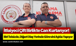 İtfaiyeci Çift Birlikte Can Kurtarıyor! Biri Telsizde, Diğeri Olay Yerinde Görevini Aşkla Yapıyor
