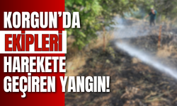 Korgun’da Ekipleri Harekete Geçiren Yangın!
