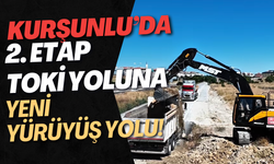 Kurşunlu’da 2. Etap TOKİ Yoluna Yeni Yürüyüş Yolu!