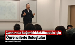 Çankırı’da Bağımlılıkla Mücadele İçin Öğrencilerle Buluştular