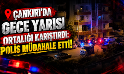 Çankırı'da Gece Yarısı Ortalığı Karıştırdı: Polis Müdahale Etti!