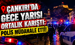 Çankırı'da Gece Yarısı Ortalık Karıştı: Polis Müdahale Etti!