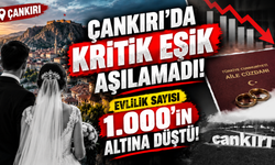 Çankırı’da Kritik Eşik Aşılamadı! Evlilik Sayısı 1.000’in Altına Düştü!
