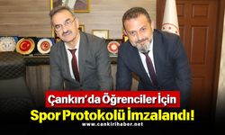 Çankırı’da Öğrenciler İçin Spor Protokolü İmzalandı!