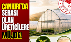 Çankırı’da Serası Olan Üreticilere Müjde!