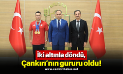 İki altınla döndü, Çankırı’nın gururu oldu!