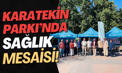 Karatekin Parkı’nda Sağlık Mesaisi!