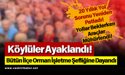 Köylüler Ayaklandı! Bütün İlçe Orman İşletme Şefliğine Dayandı
