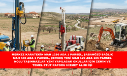 MERKEZ KARATEKİN MAH 1286 ADA 1 PARSEL, ŞABANÖZÜ SAĞLIK MAH 436 ADA 1 PARSEL, ÇERKEŞ YENİ MAH 129 ADA 105 PARSEL NOLU