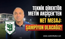 Teknik Direktör Metin Akçiçek’ten Net Mesaj: Şampiyon Olacağız!