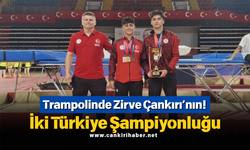 Trampolinde Zirve Çankırı’nın! İki Türkiye Şampiyonluğu