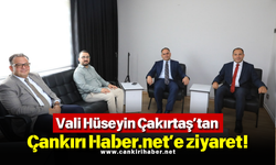Vali Hüseyin Çakırtaş’tan Çankırı Haber.net’e ziyaret!