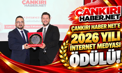 Çankırı Haber Net’e 2026 Yılı İnternet Medyası Ödülü!