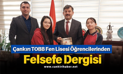 Çankırı TOBB Fen Lisesi Öğrencilerinden Felsefe Dergisi